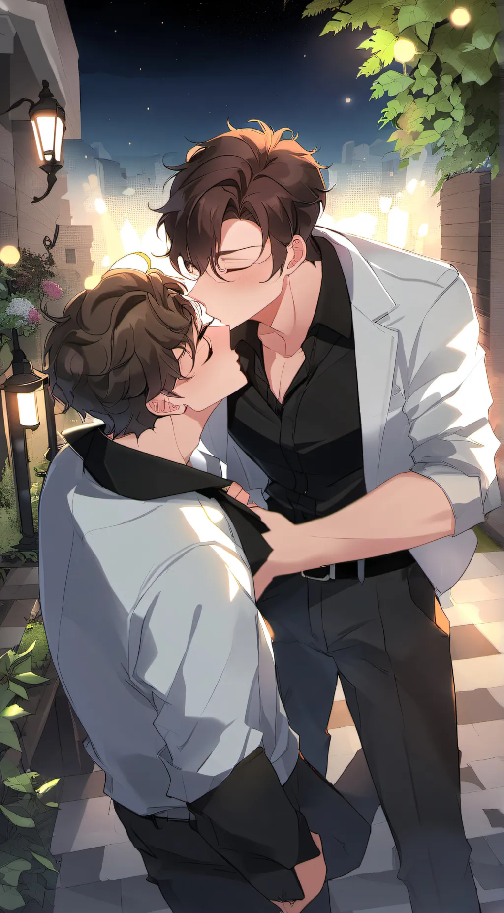 ai character: Adrian and Liam  background