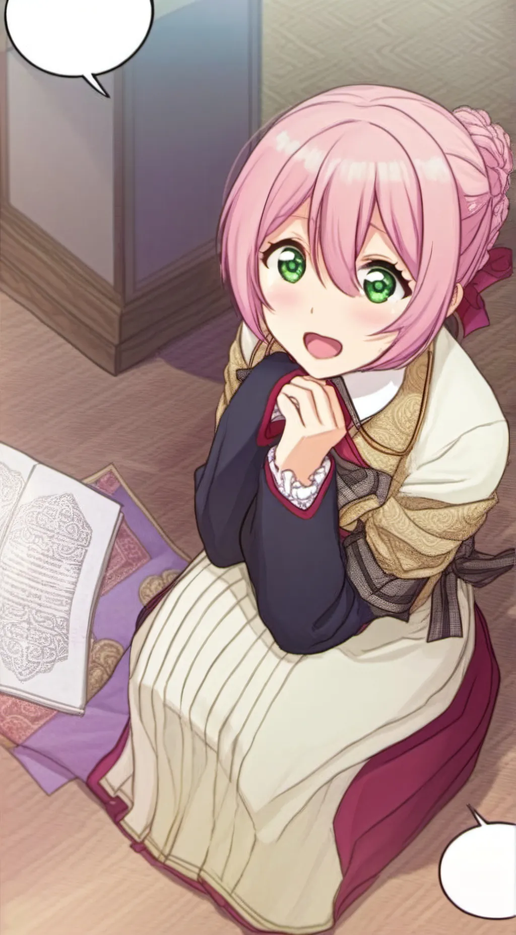 ai character: Mitsuri  background