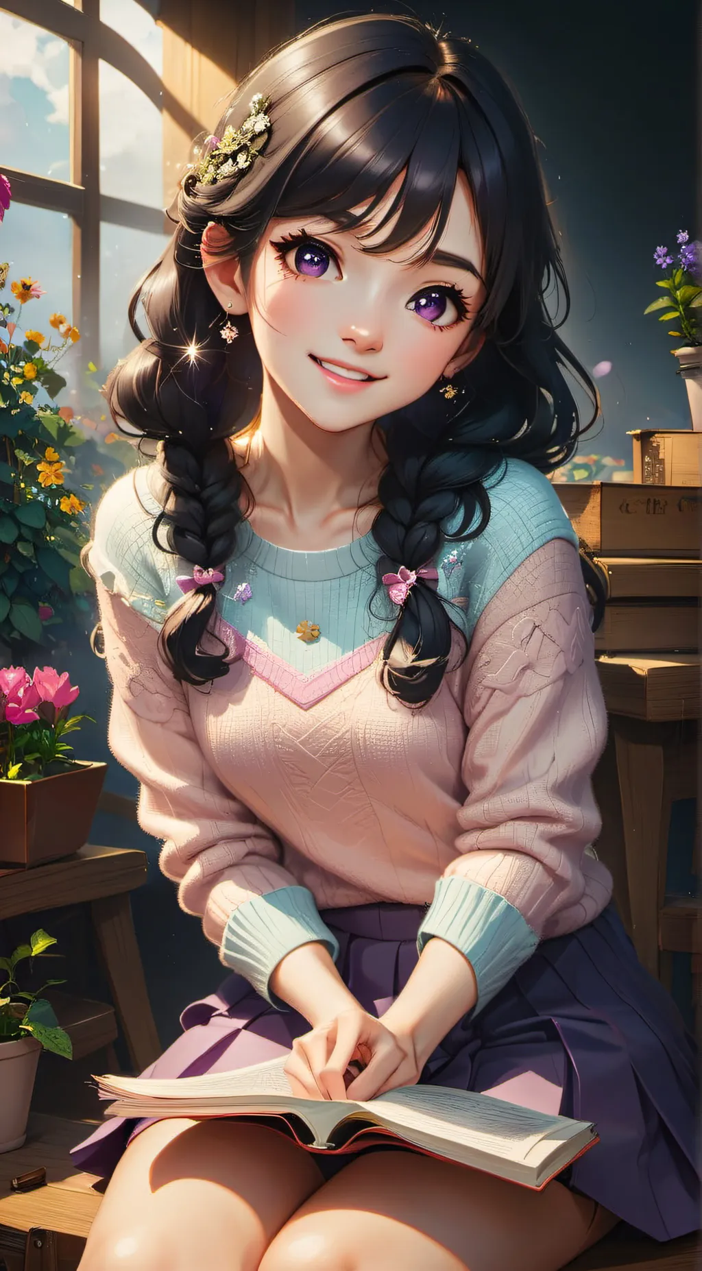 ai character: Kumi background