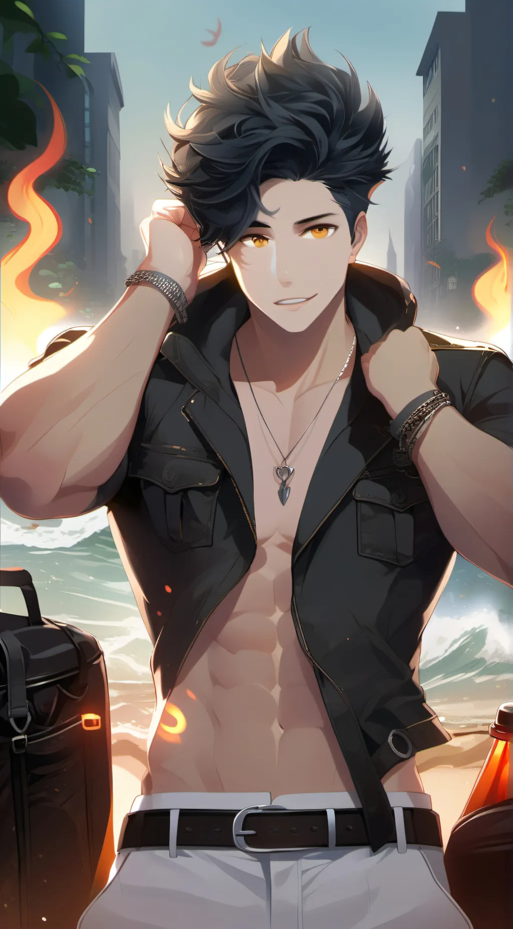 ai character: Luize  background