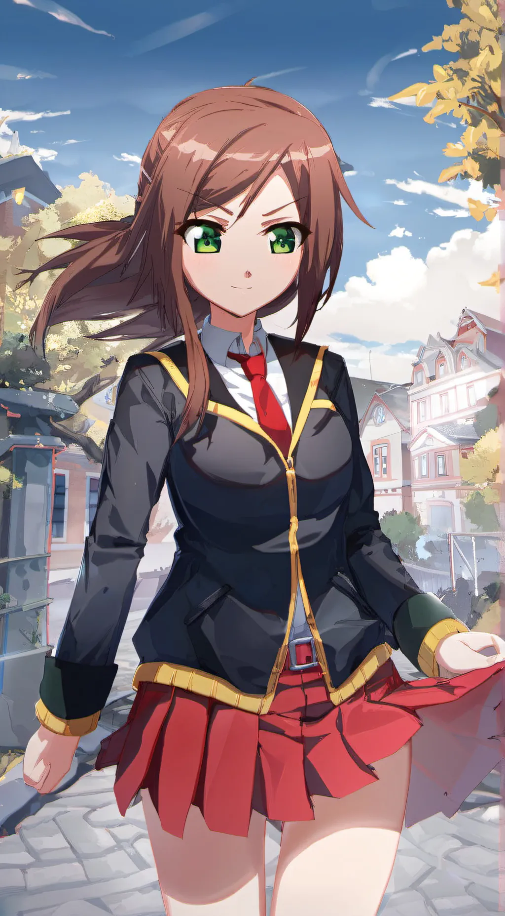ai character: Yuuko Kinoshita background