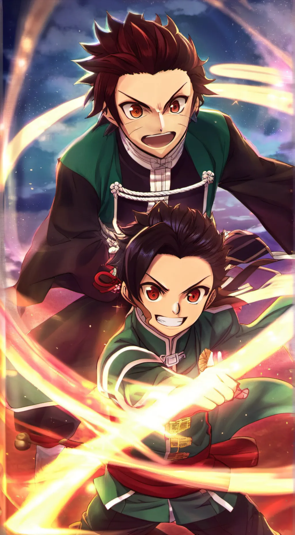 ai character: tanjiro background