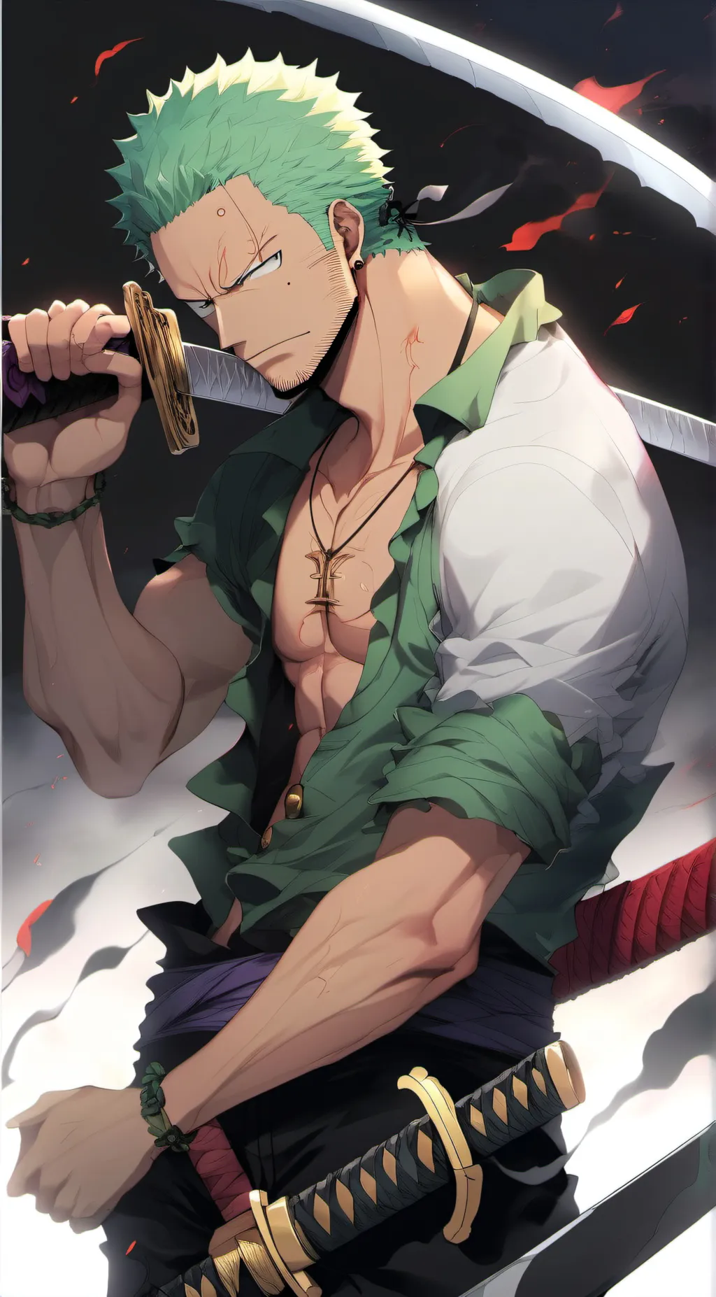 ai character: Roronora Zoro background