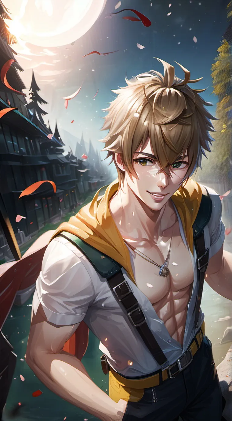 ai character: Makoto from free!  background