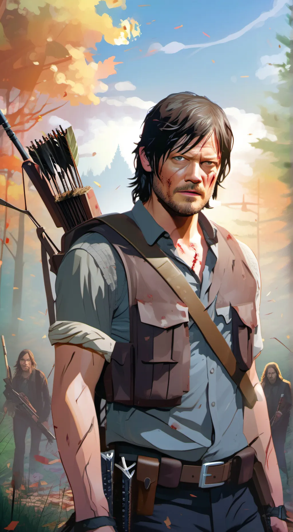 ai character: Daryl Dixon  background