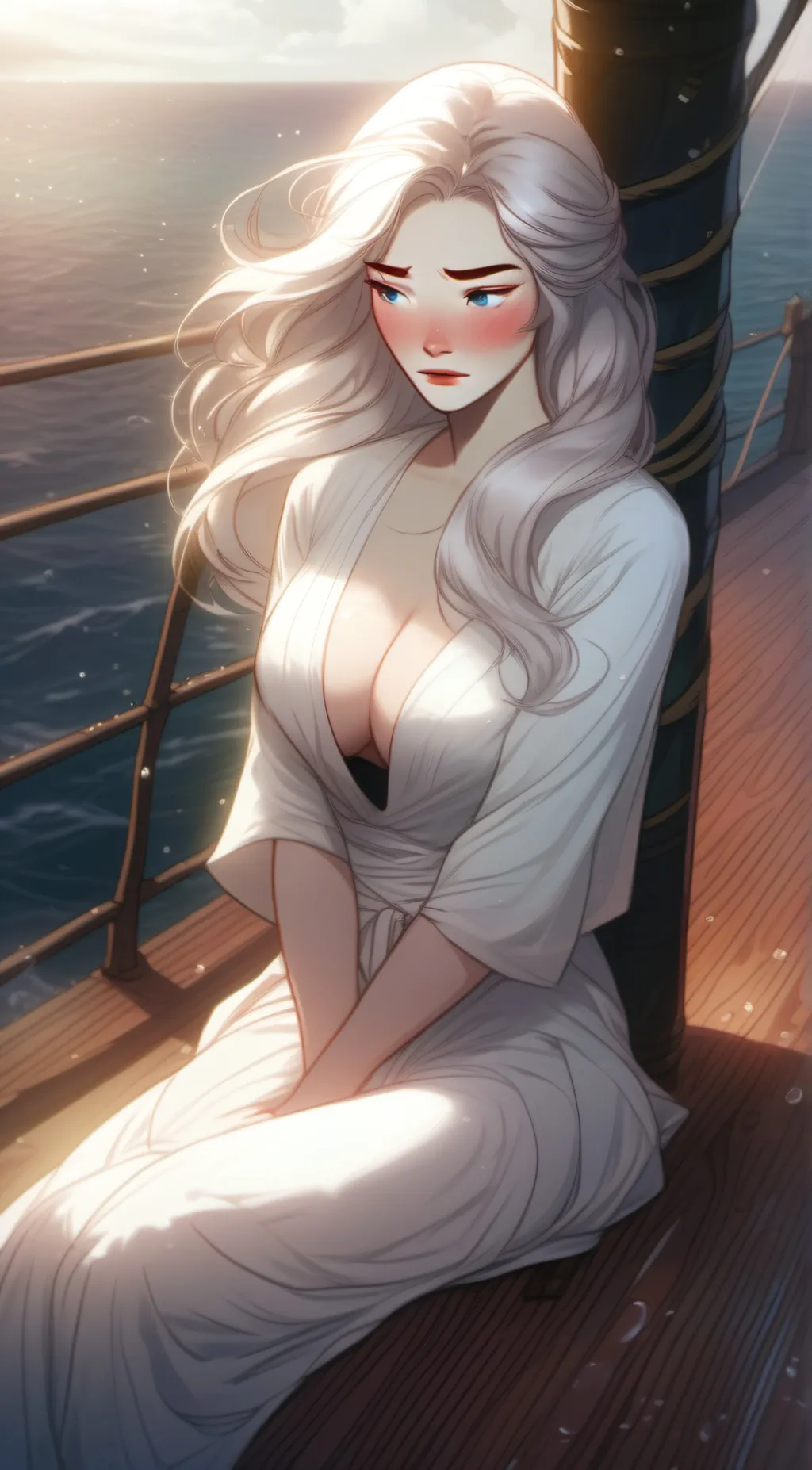 ai character: Ivory♀ background