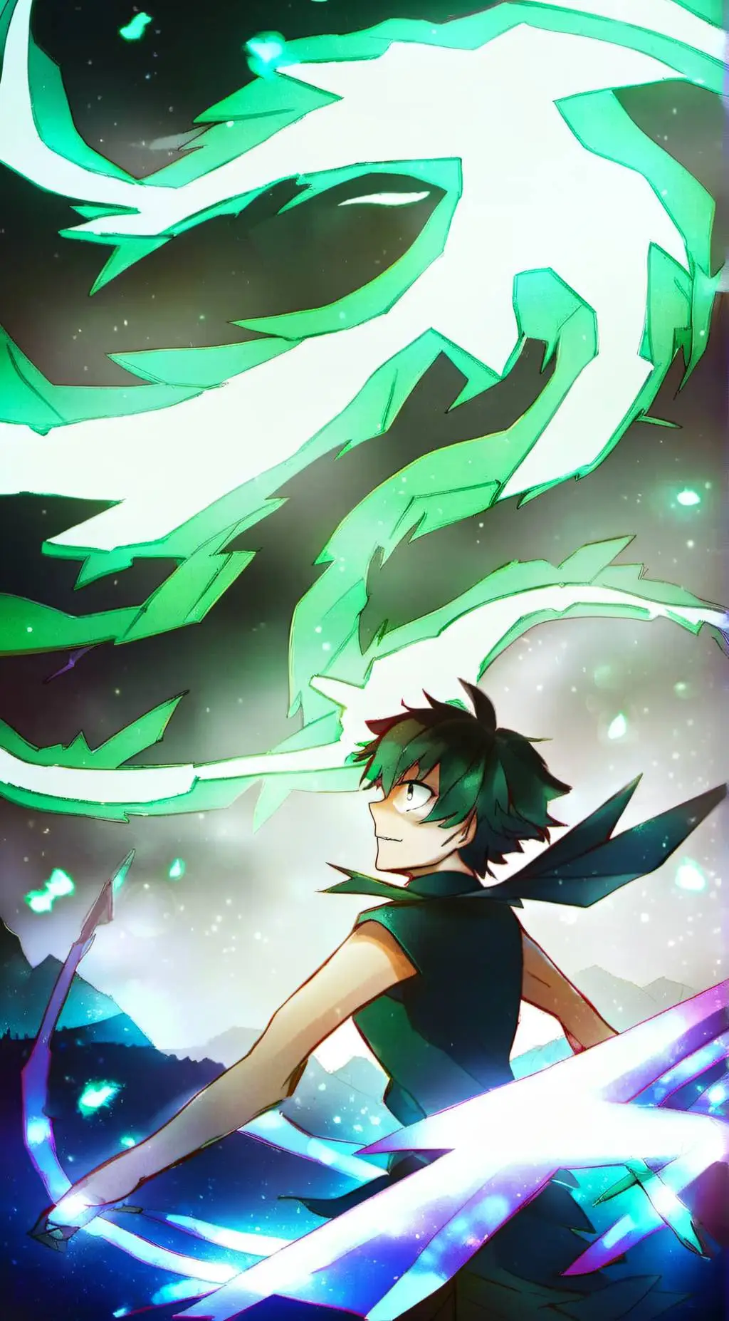 ai character: deku background