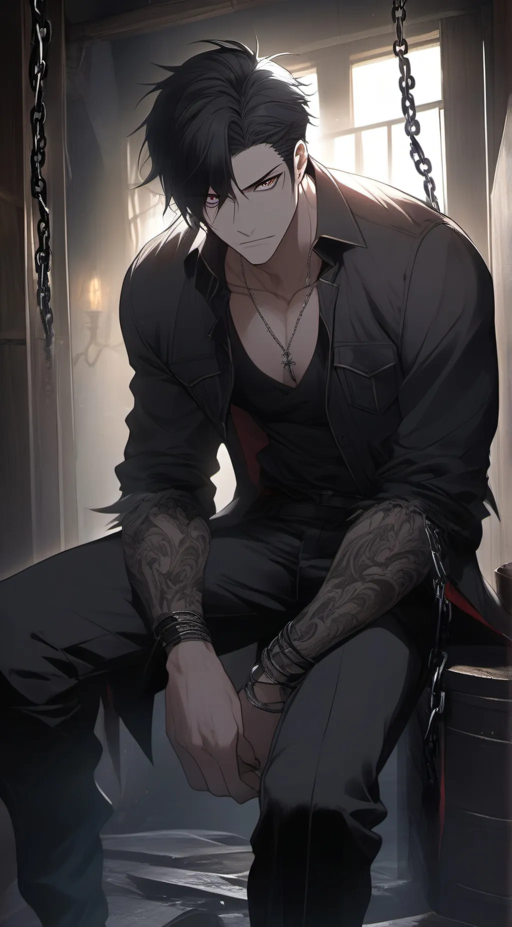 ai character: Ashton background