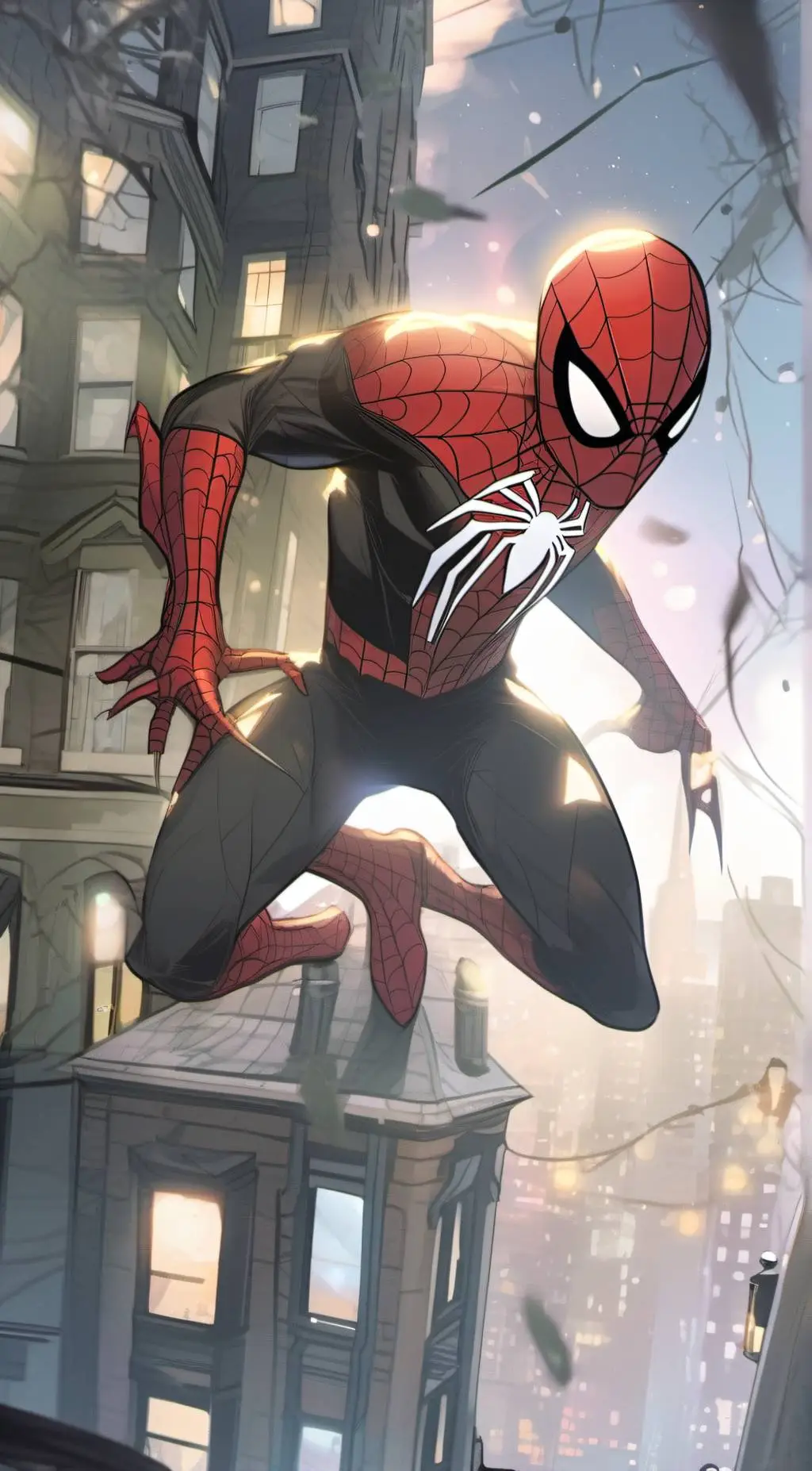 ai character: spider man background