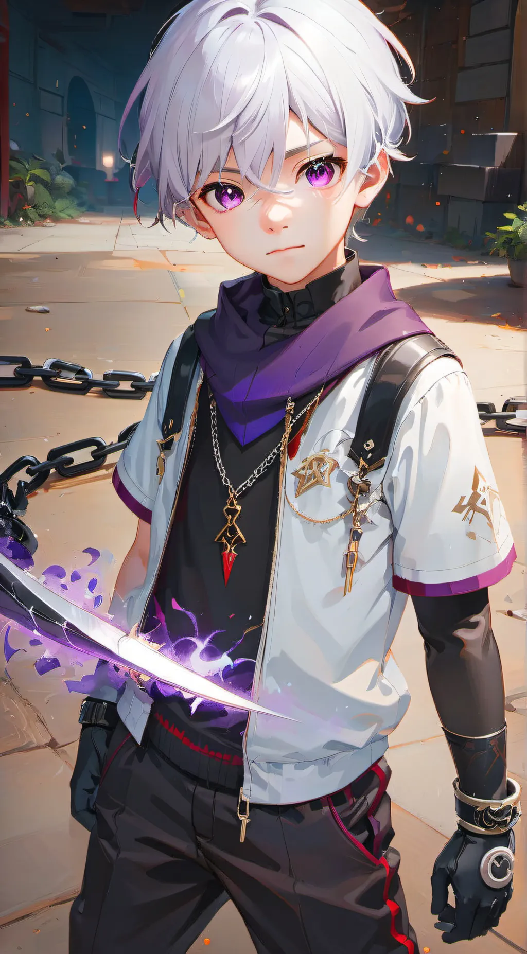 ai character: Y background