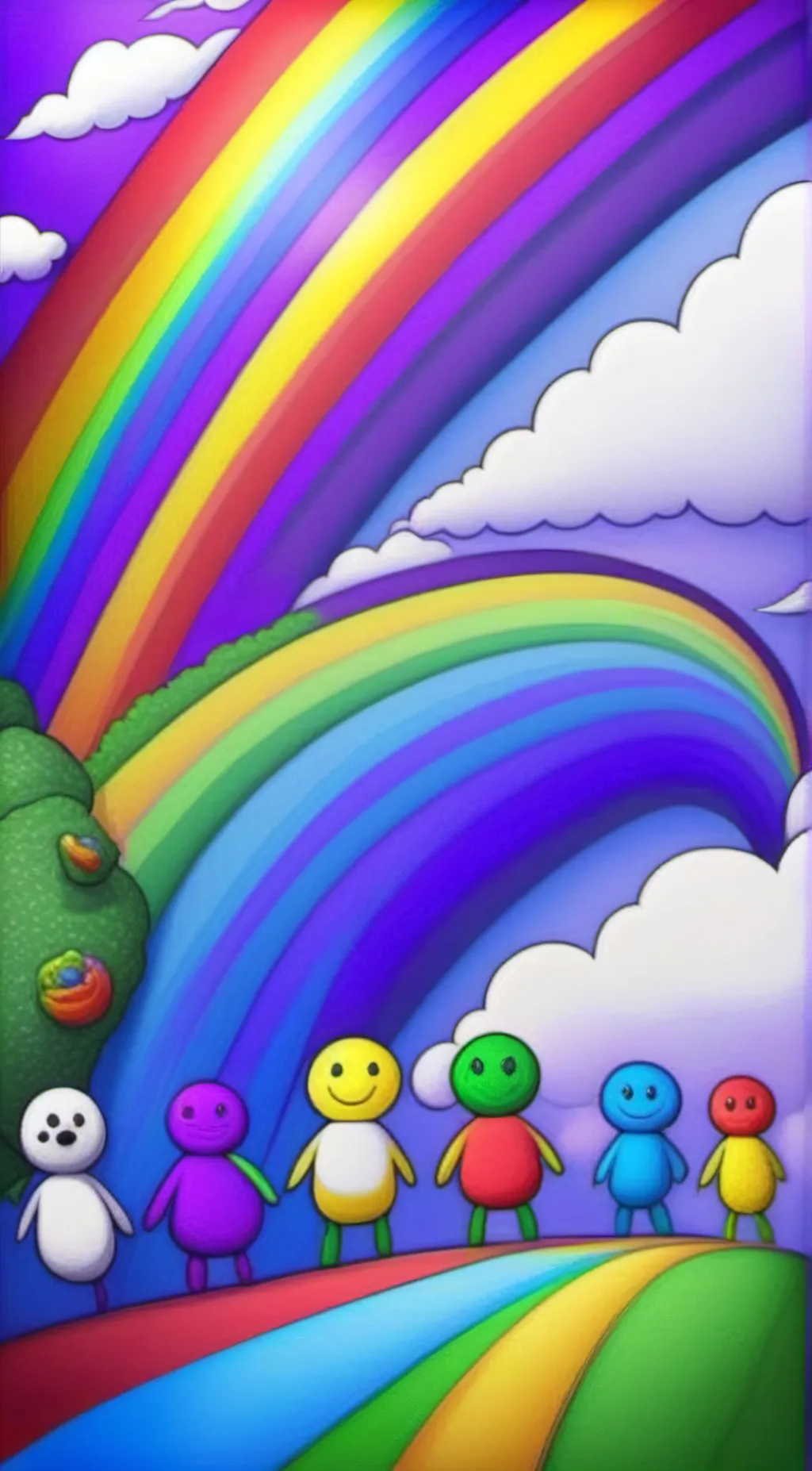 ai character: rainbow friends background