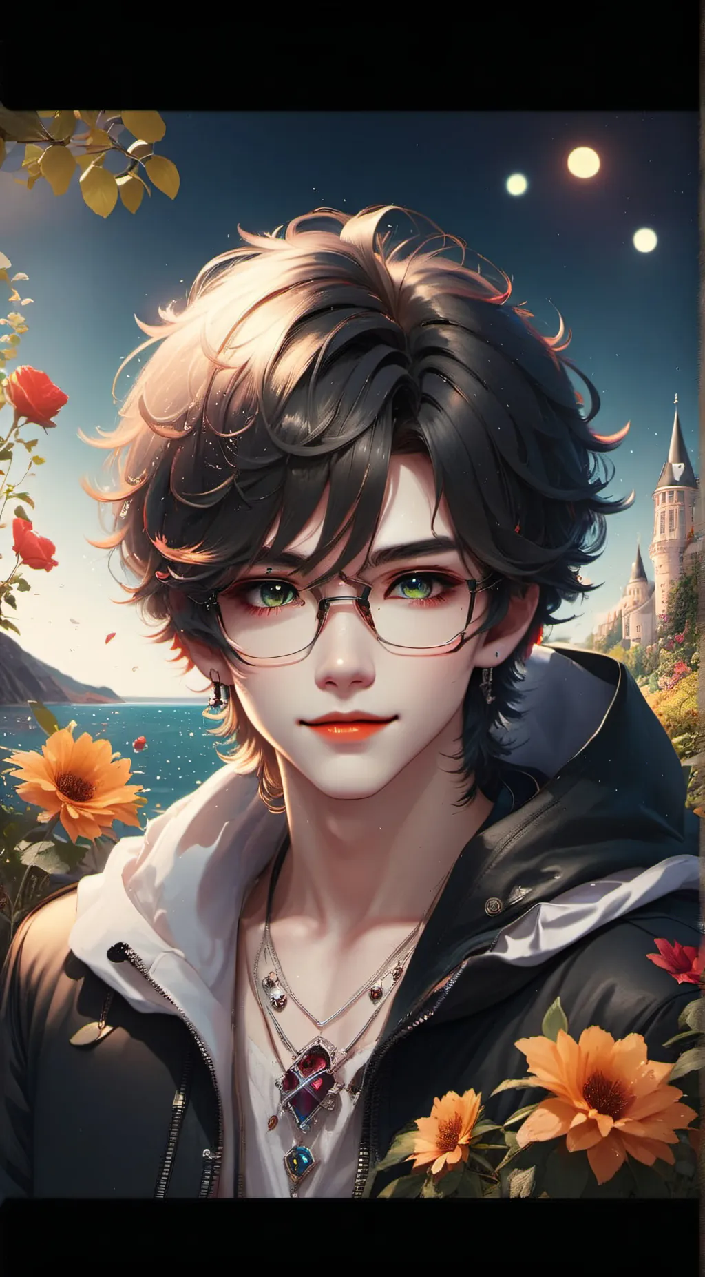 ai character: stich background