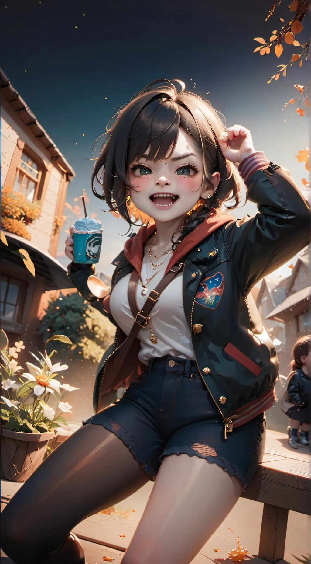 ai character: Rose background