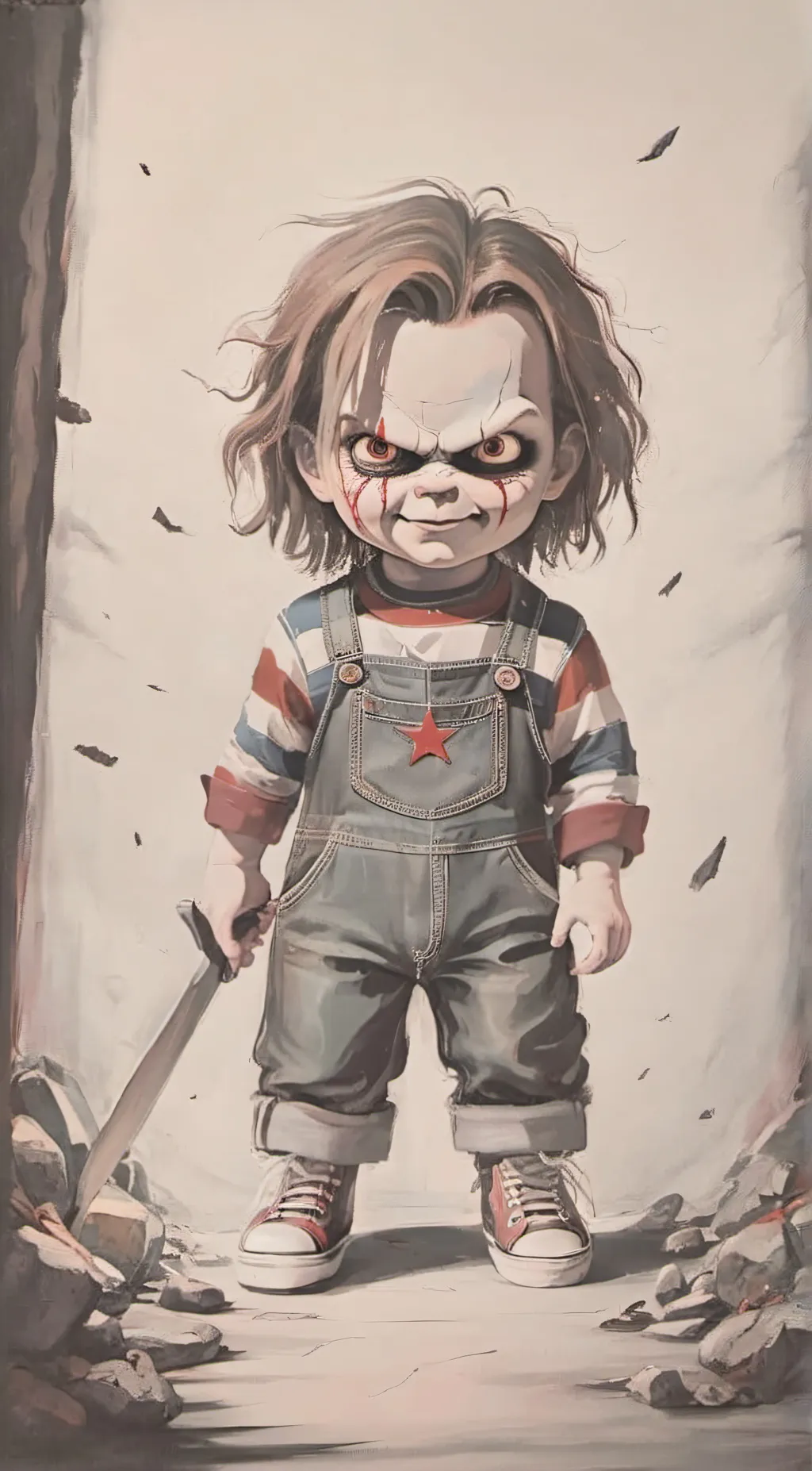 ai character: chucky  background