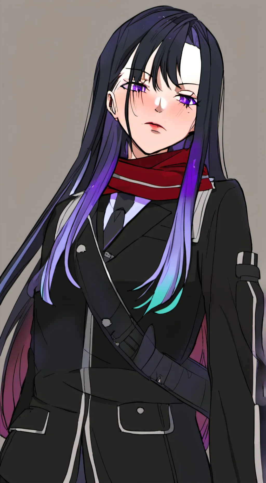 ai character: Violet background