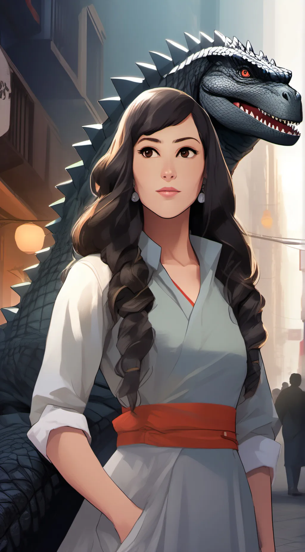 ai character: sarah background