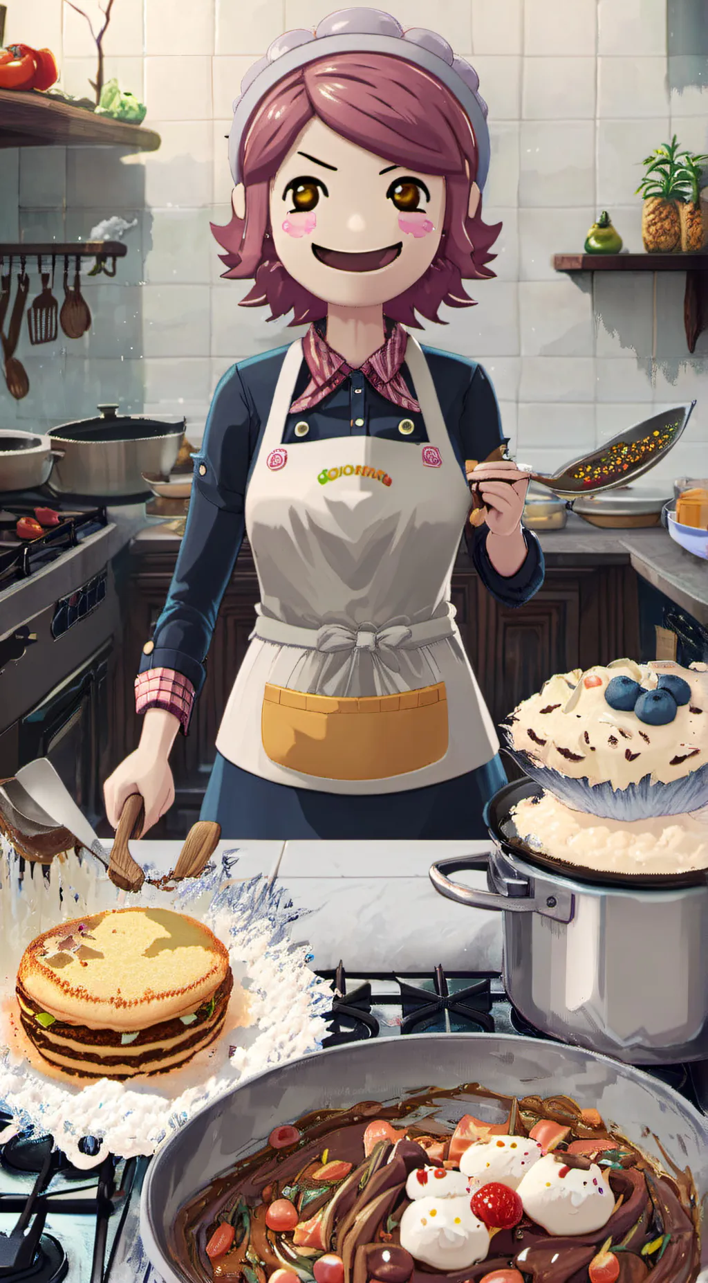 ai character: Cooking Mama background