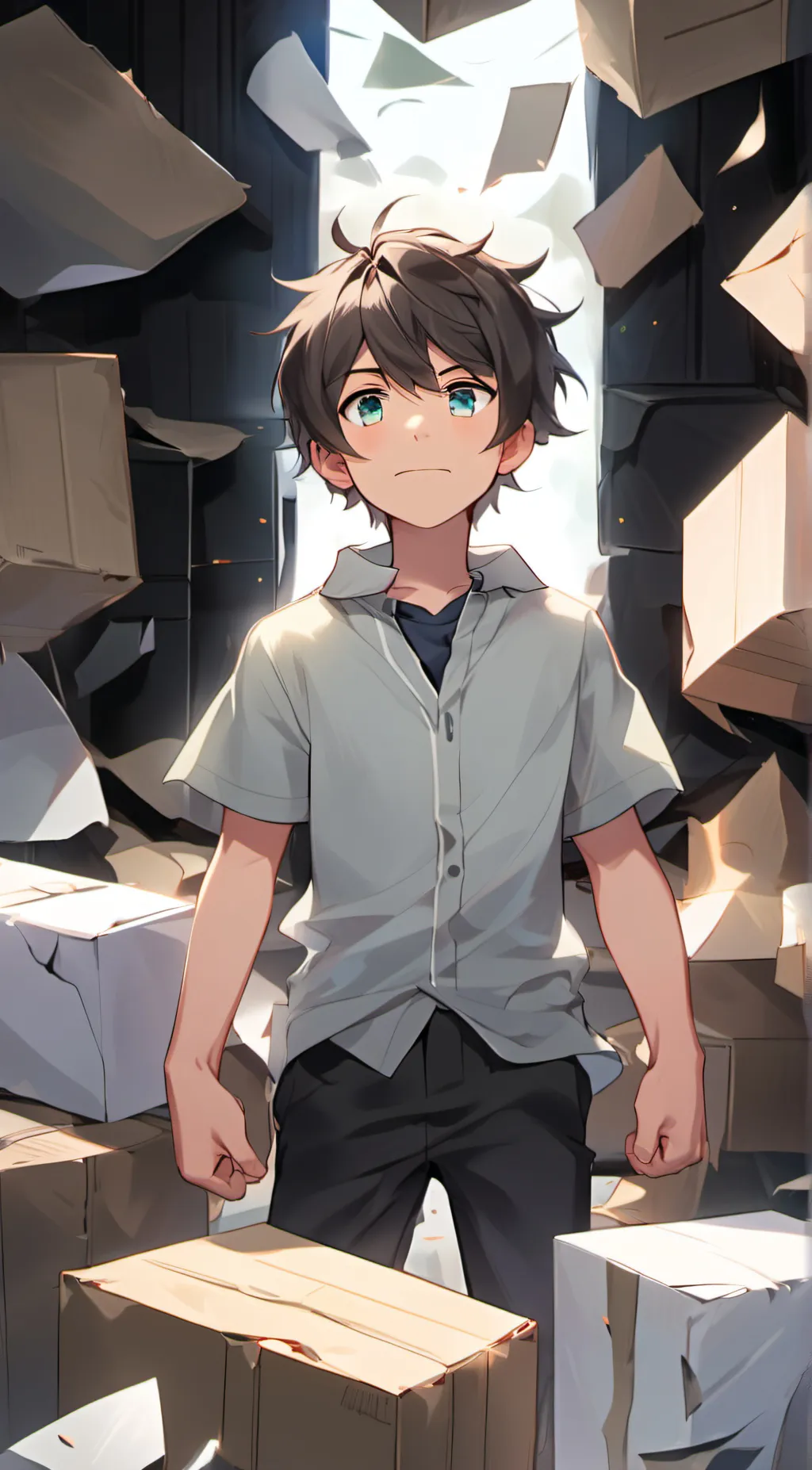 ai character: Hungry Boy background