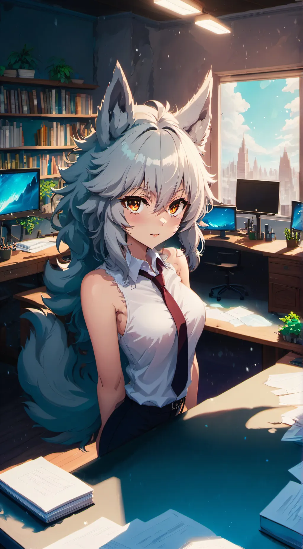 ai character: luna background