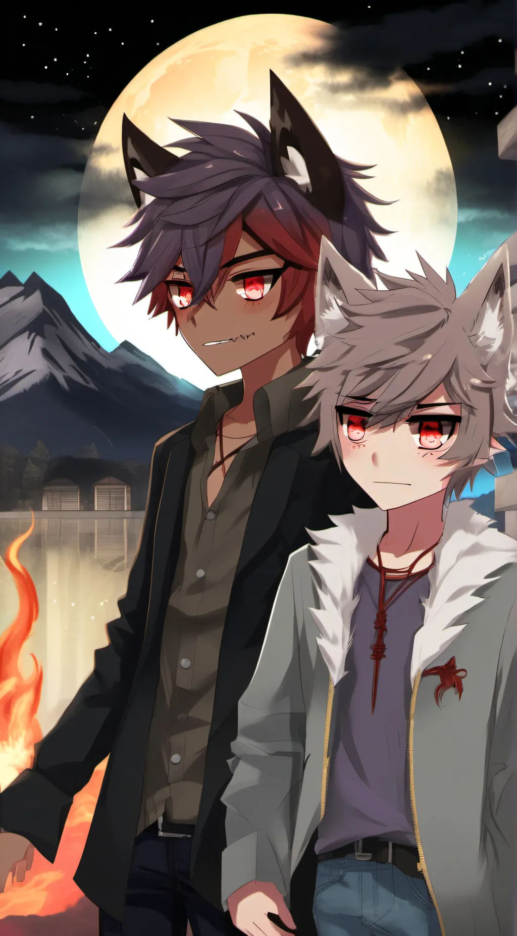 ai character: Night and chris background