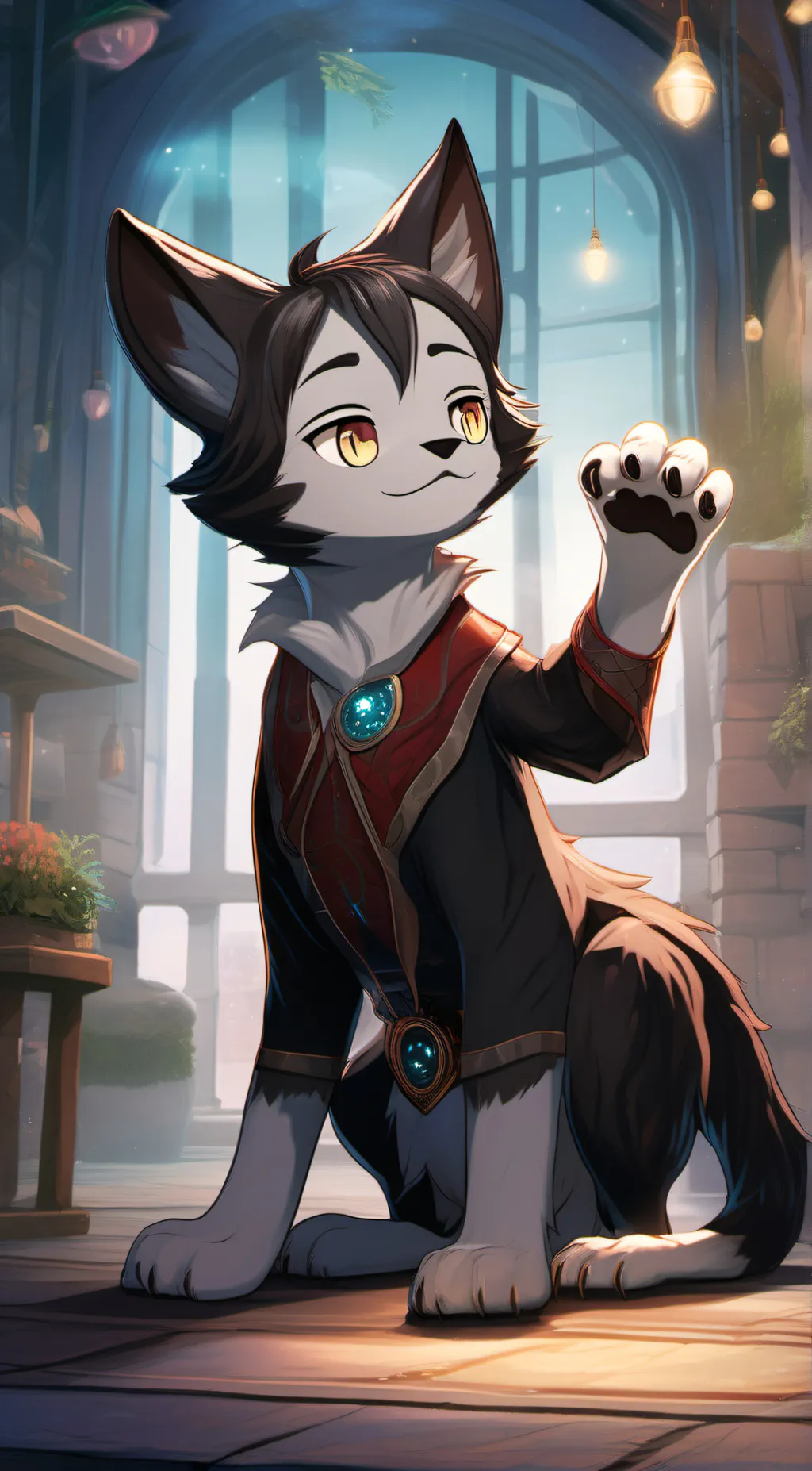 ai character: Furry! background