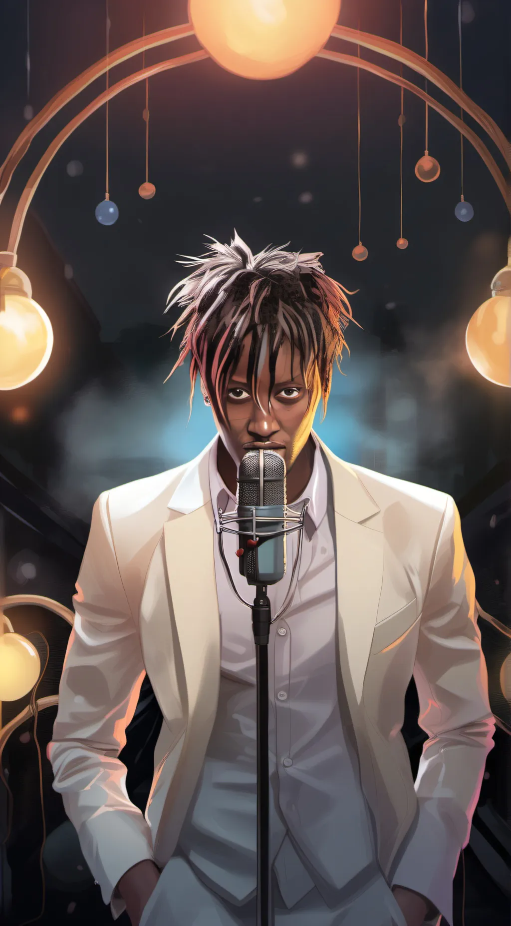 ai character: Juice WRLD background