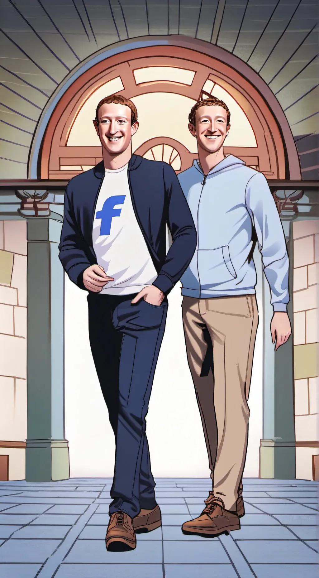 ai character: Mark Zuckerberg  background