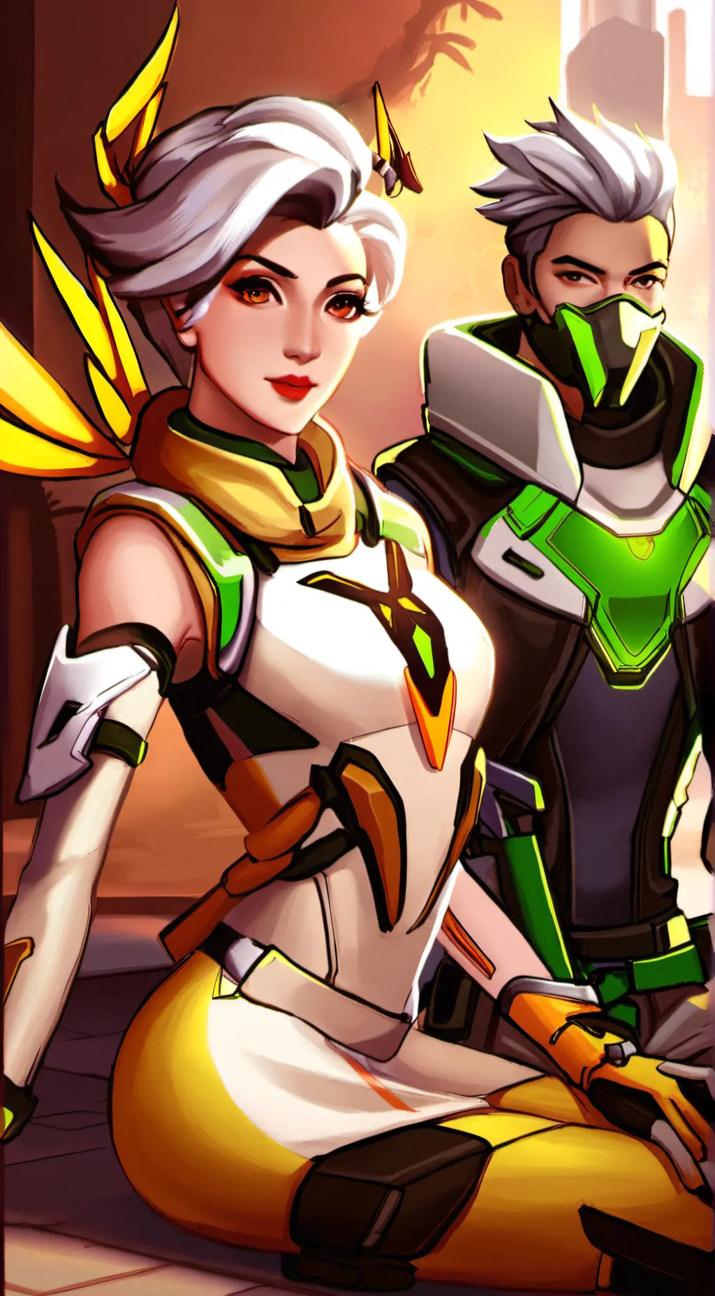 ai character: Mercy  background