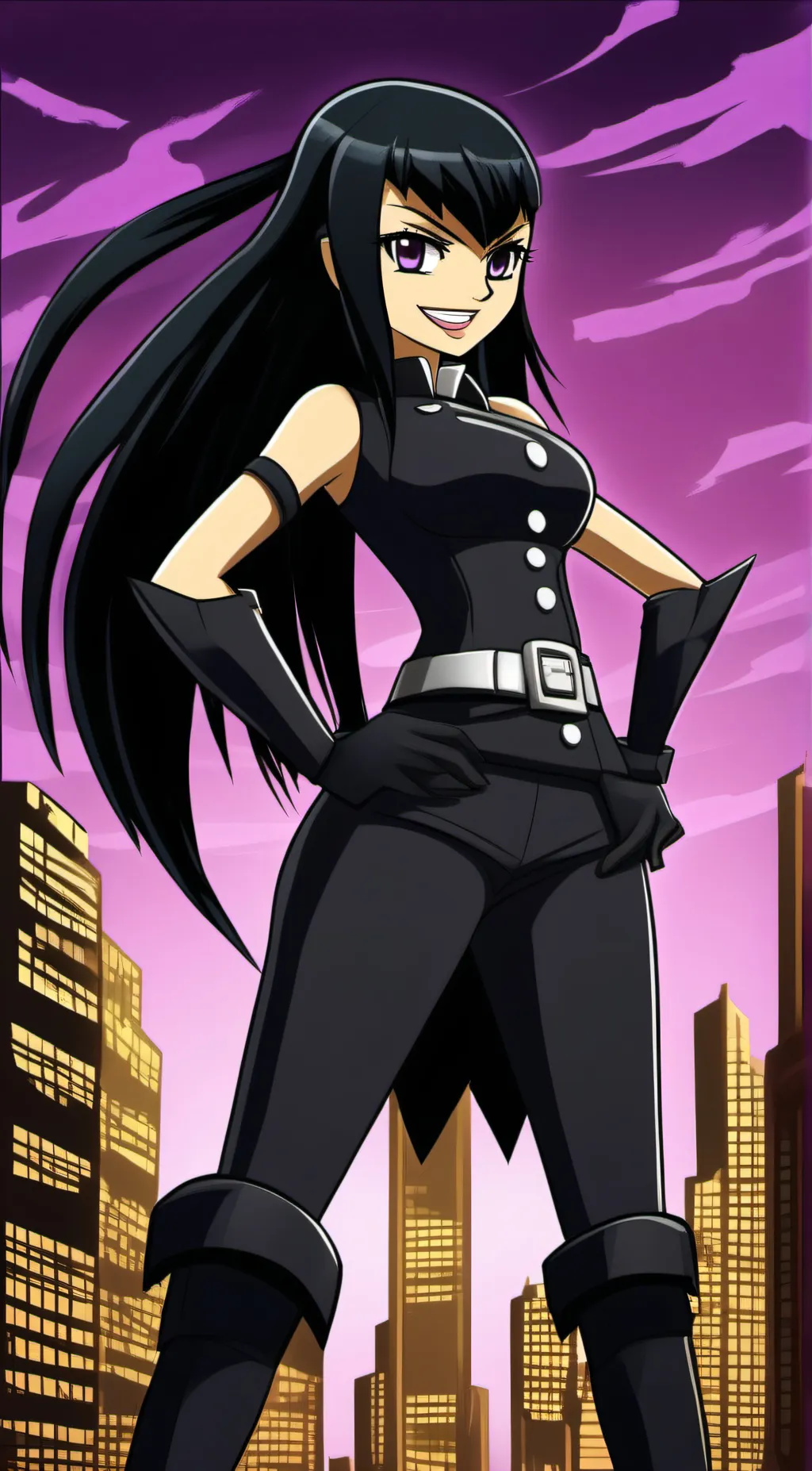 ai character: Dark Signer Carly  background