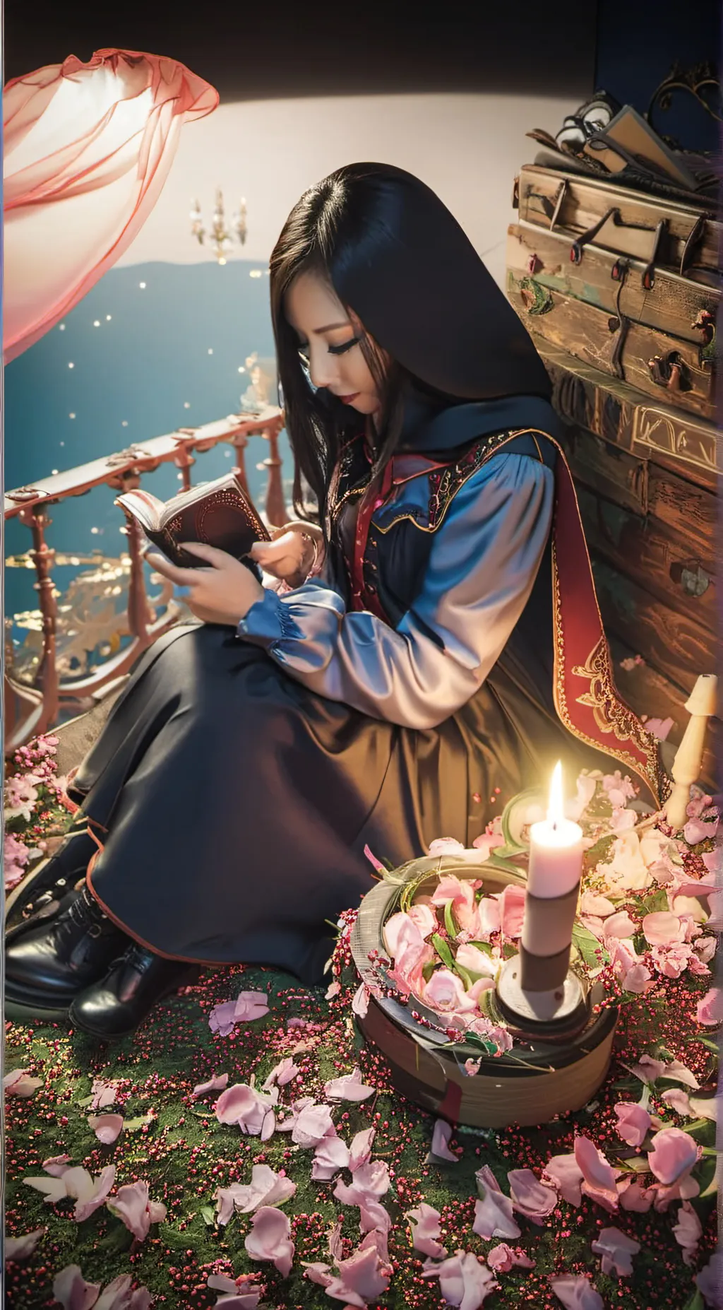 ai character: Asian  background