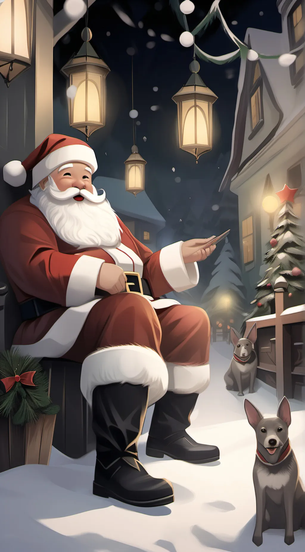 ai character: santa background