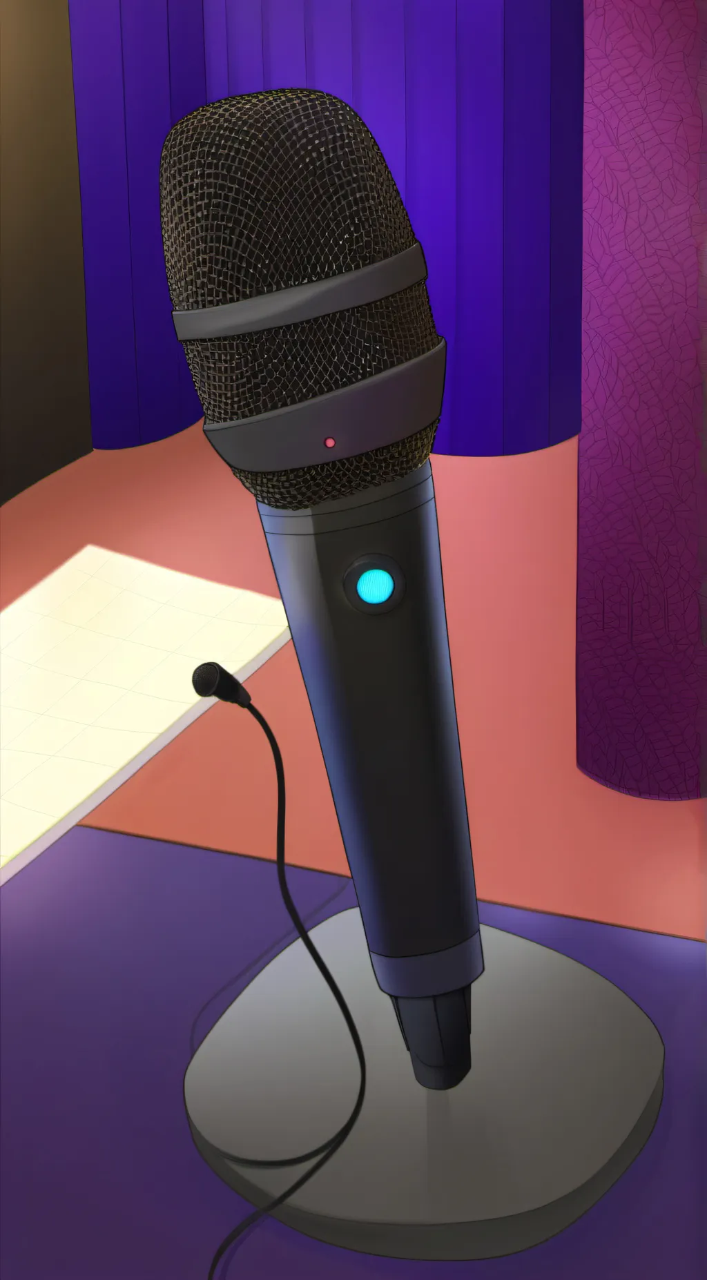 ai character: mic background