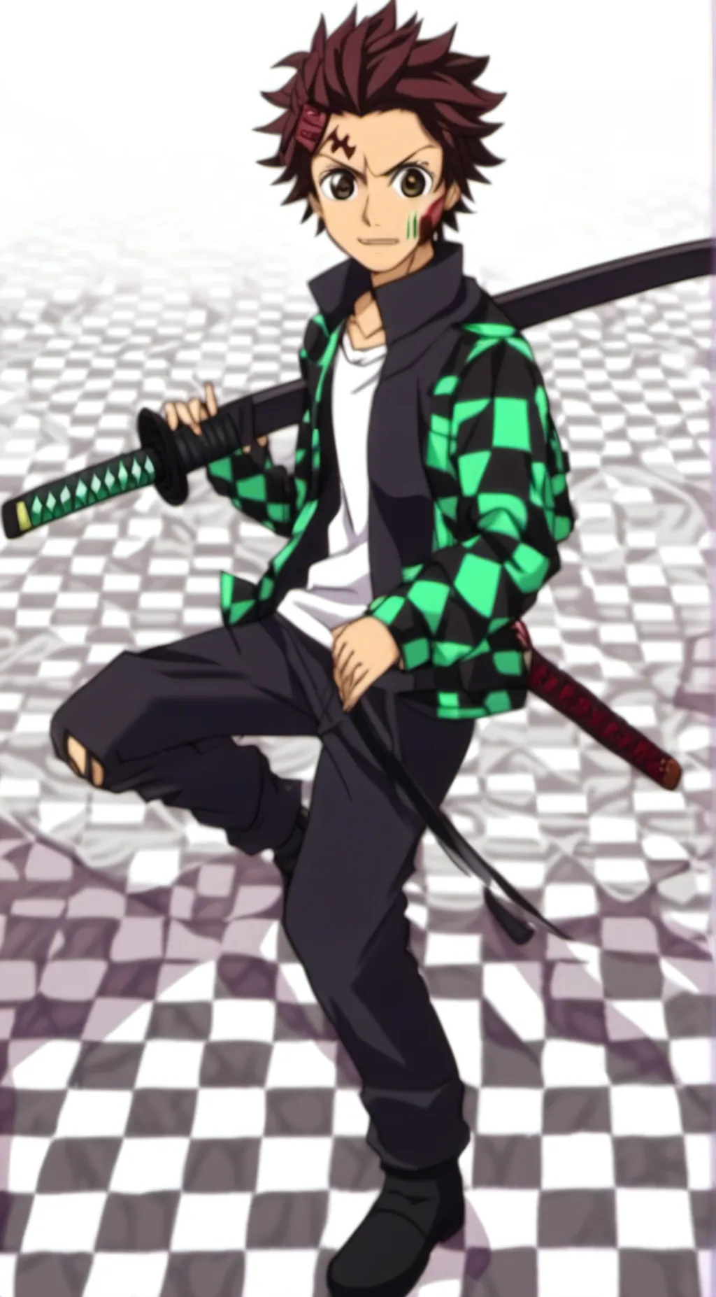 ai character: Tanjiro background
