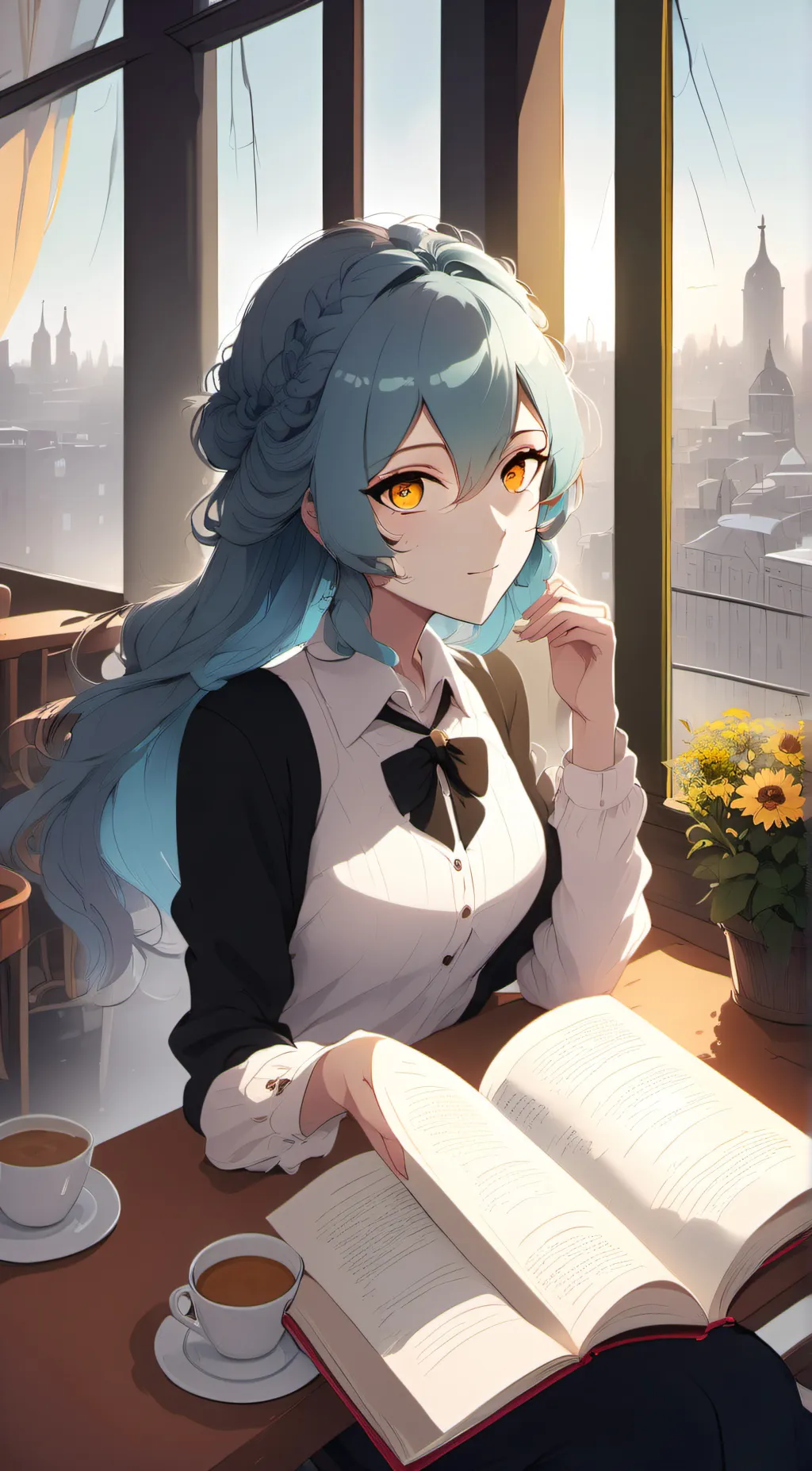 ai character: Number  background