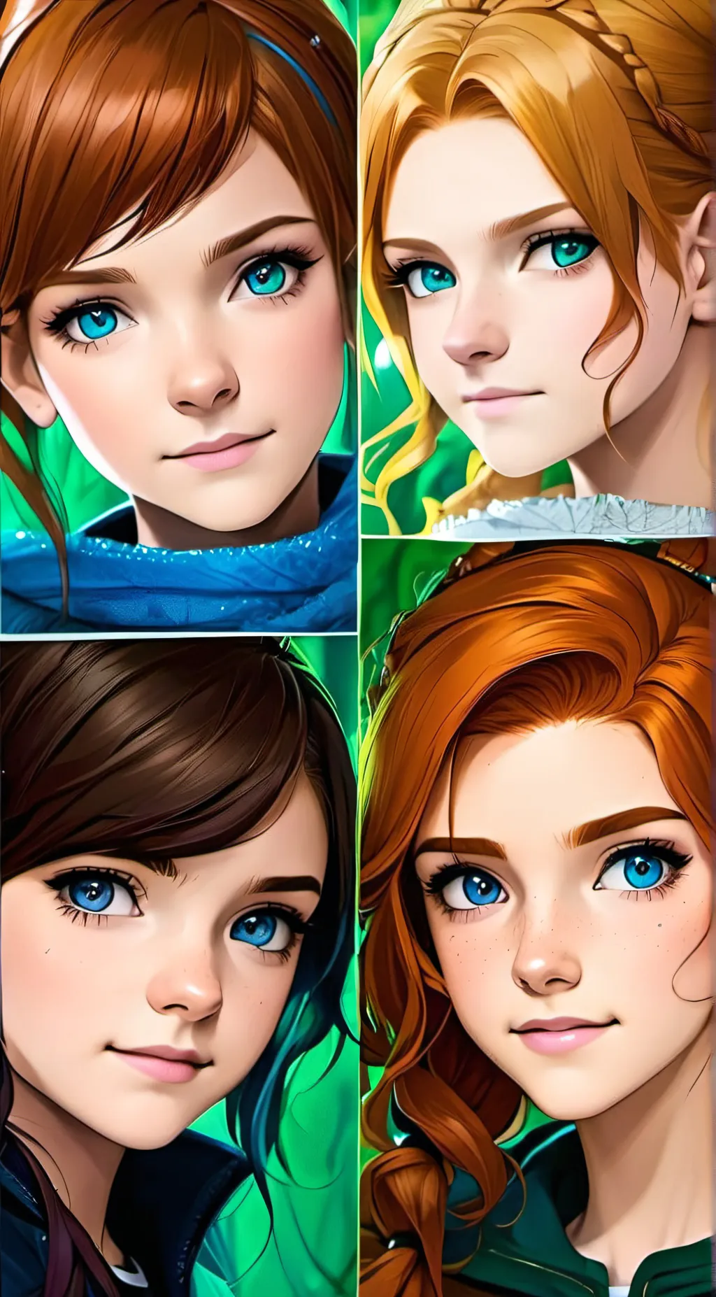 ai character: Spellman sisters  background