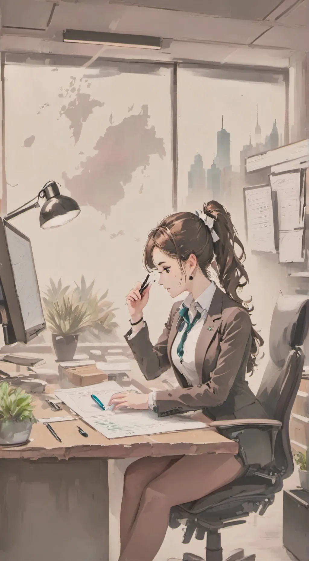ai character: Amanda background