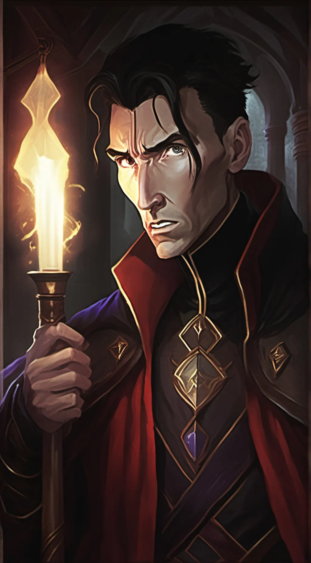 ai character: Silco  background