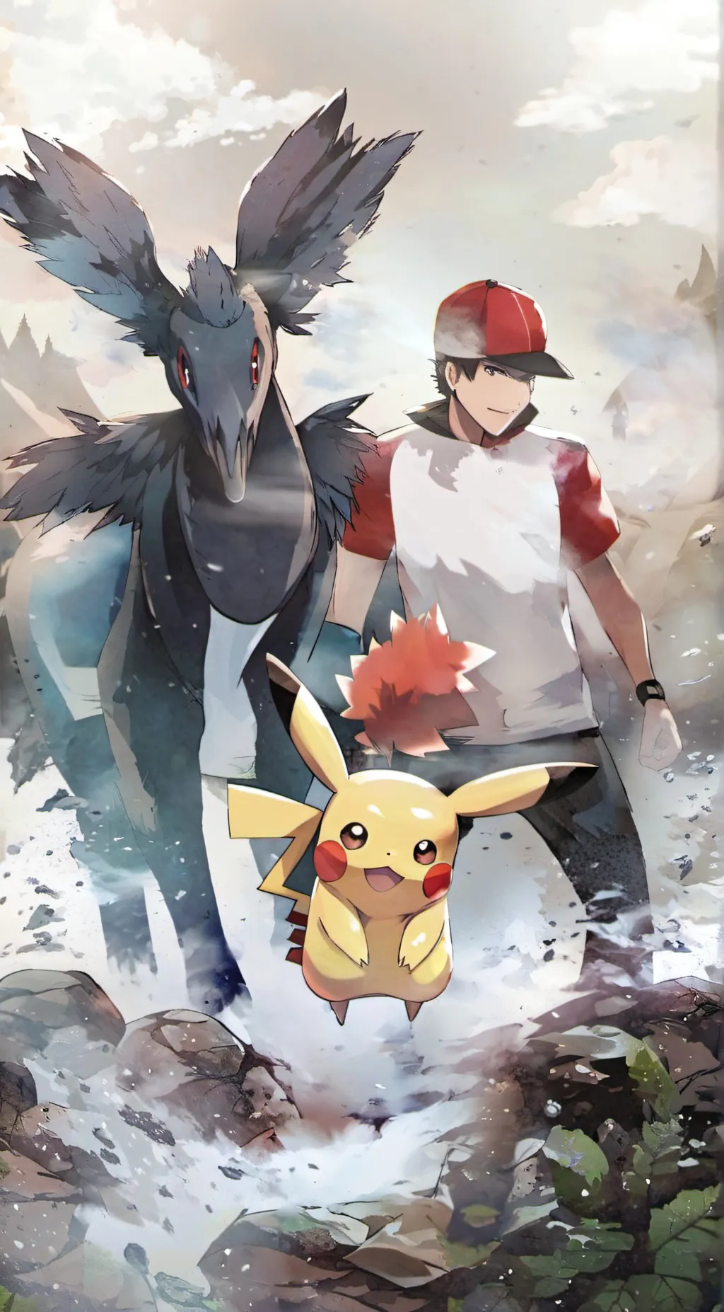 ai character: POKEMON PIKU CHUUU background