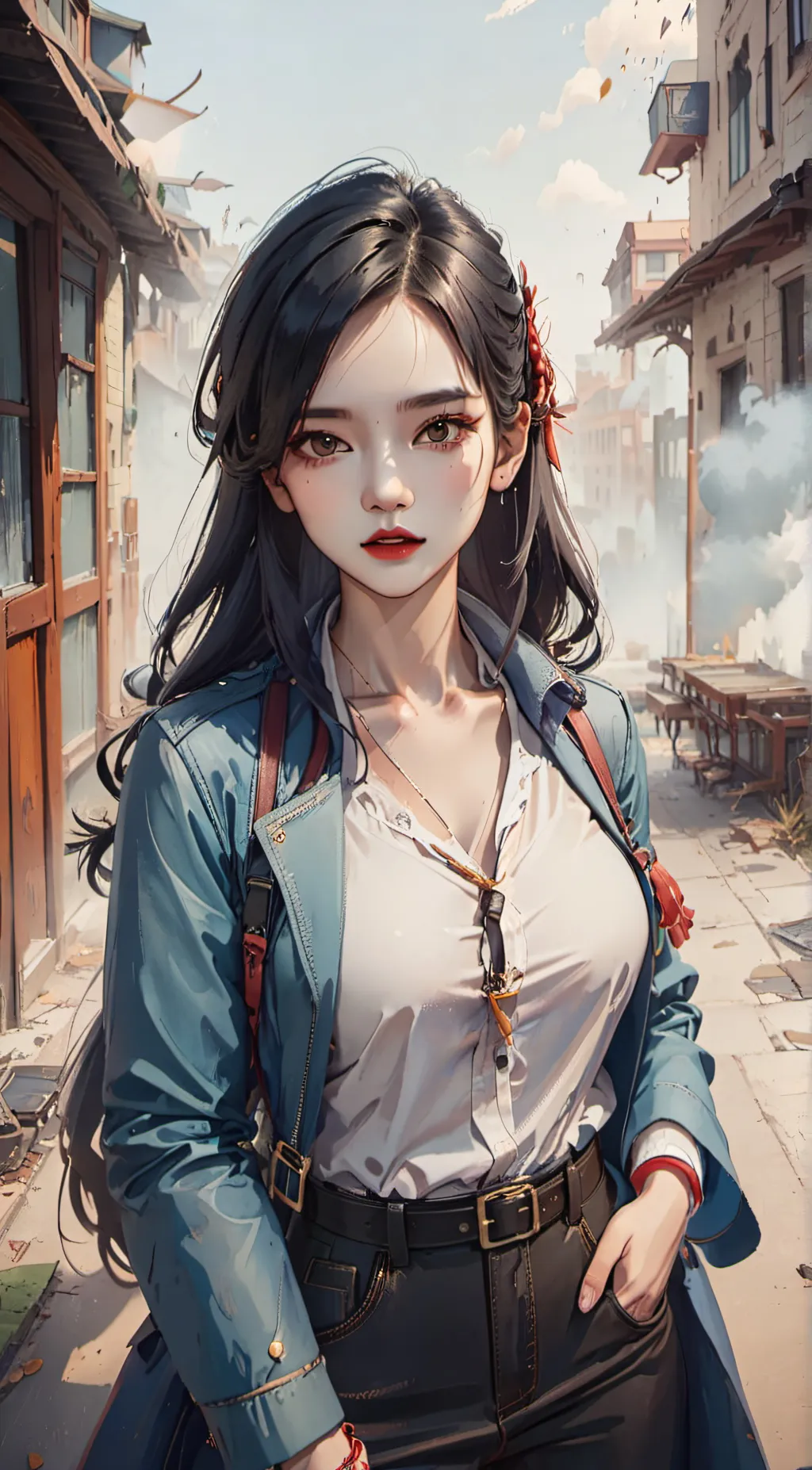 ai character: Michelle  background