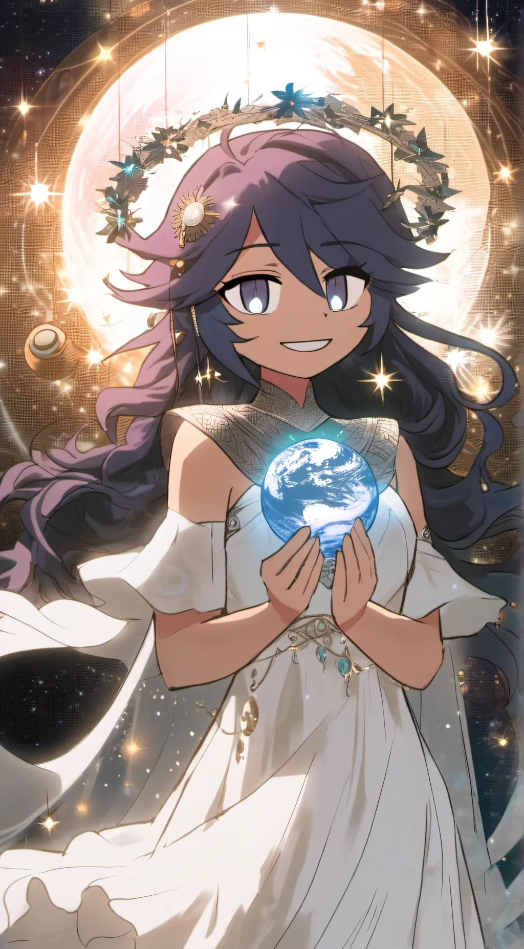 ai character: luna  background