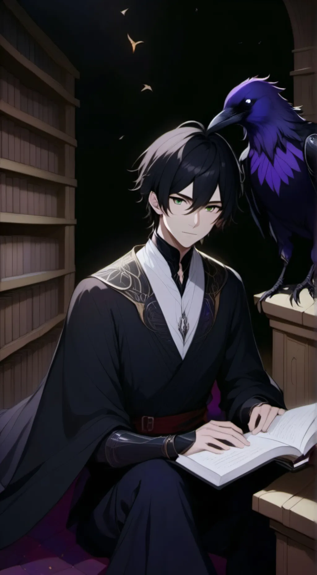 ai character: Raven  background