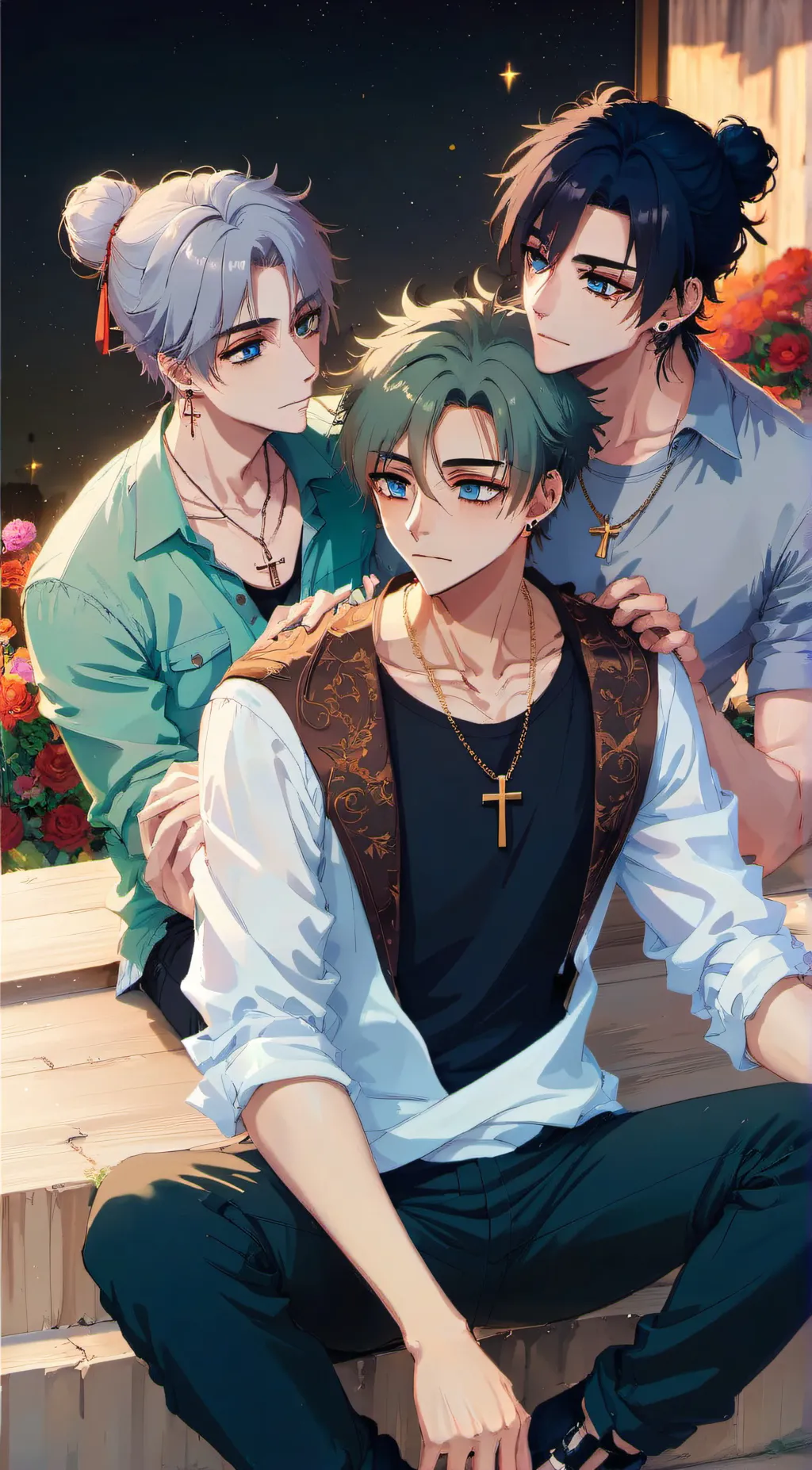 ai character: Zion,Zest,And Zoro background