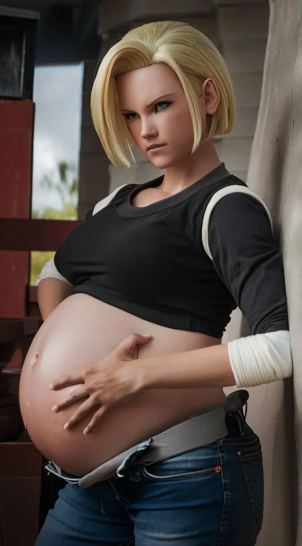 ai character: Android 18 background