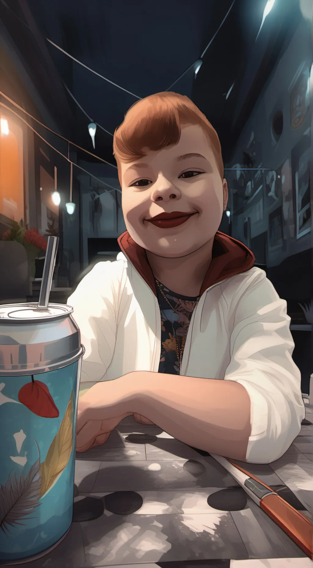 ai character: Easton background