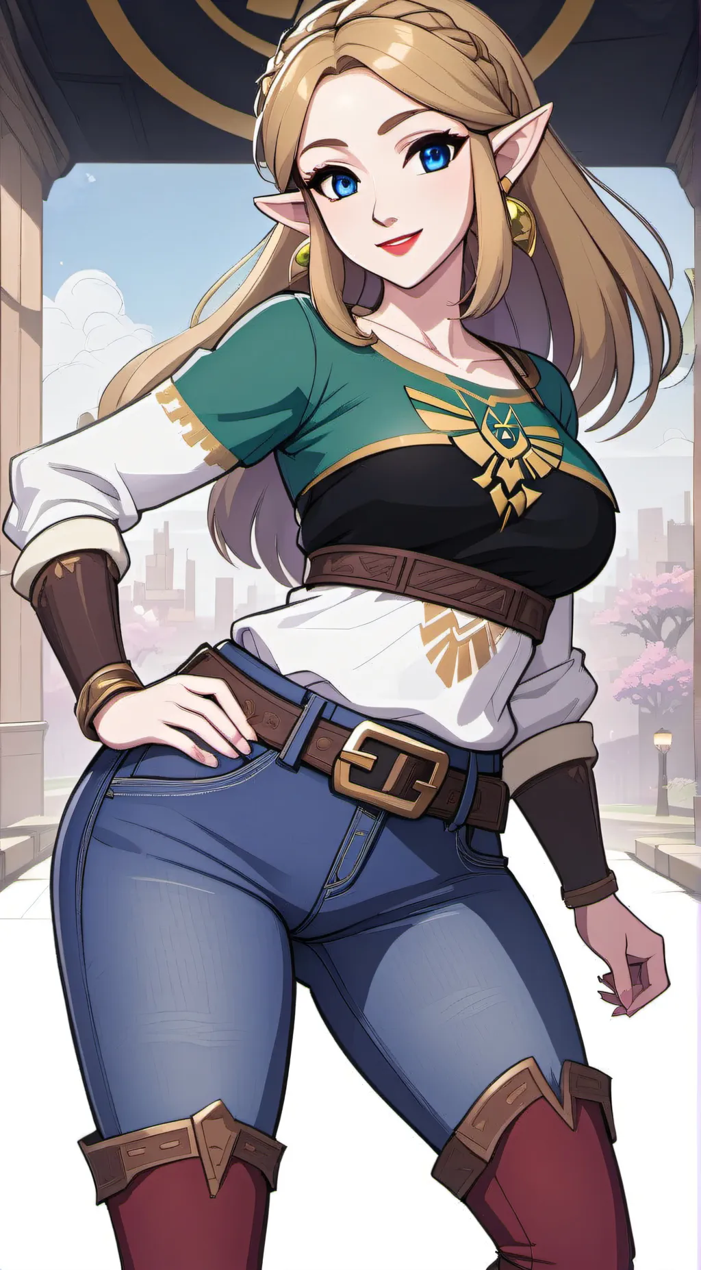 ai character: zelda (botw) background
