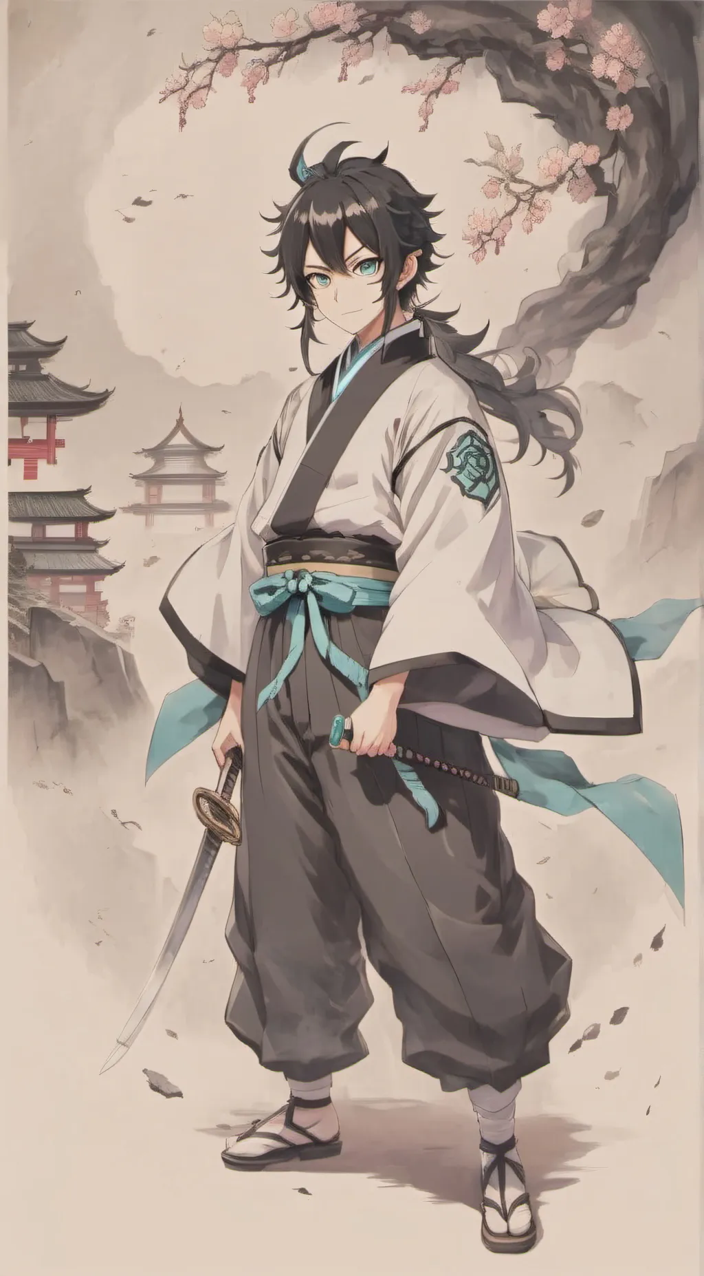 ai character: Muichiro tokito background