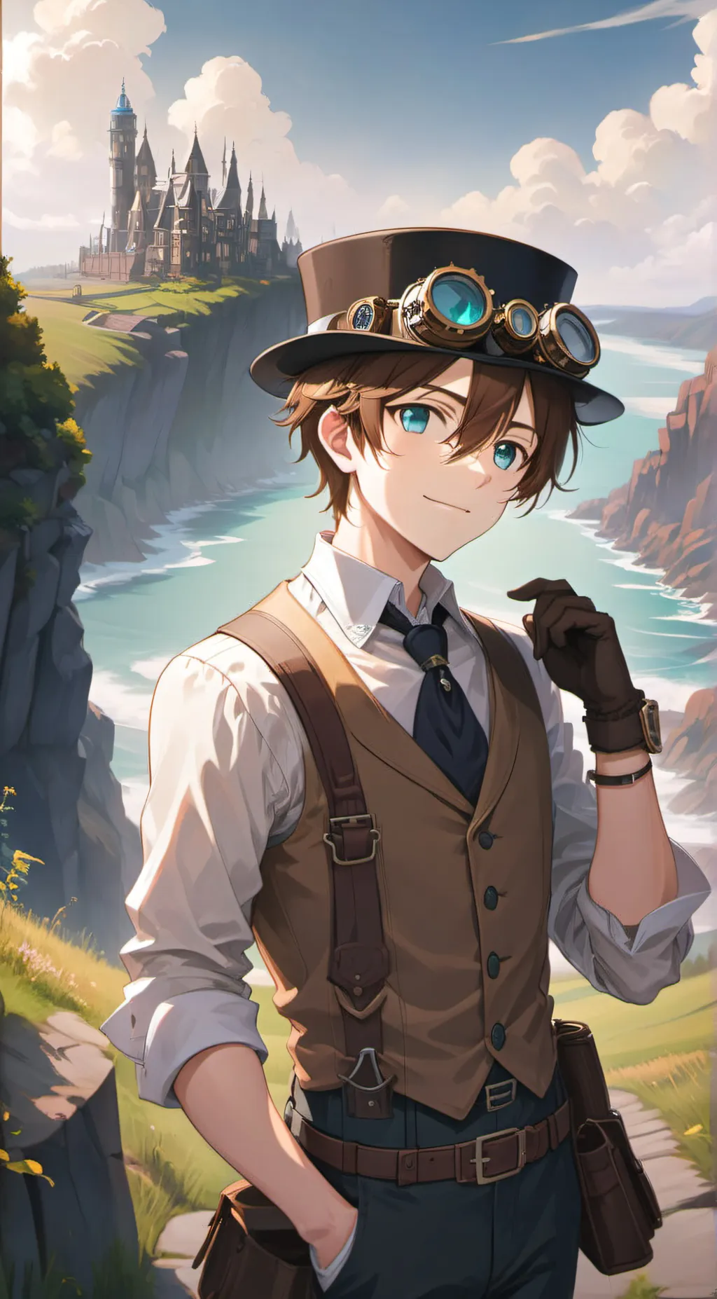 ai character: Leonardo  background