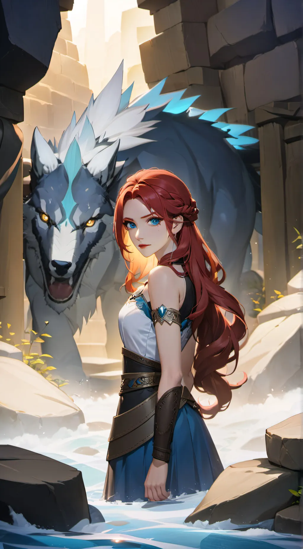 ai character: Azalea Bloodmoon background
