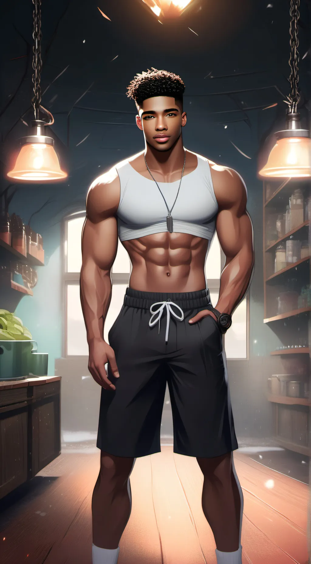 ai character: Mark background