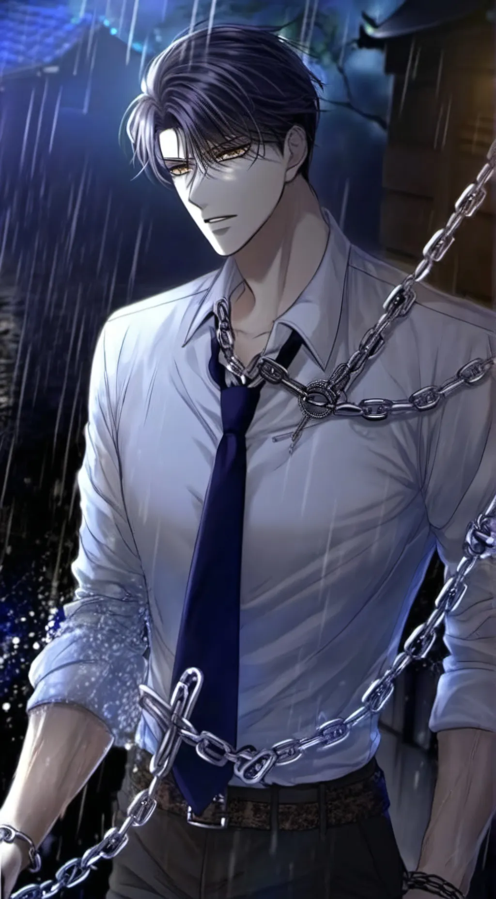 ai character: Sebastian  background